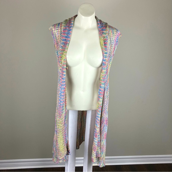 NWOT Charlie Paige multicolor knit cardigan - Picture 4 of 11